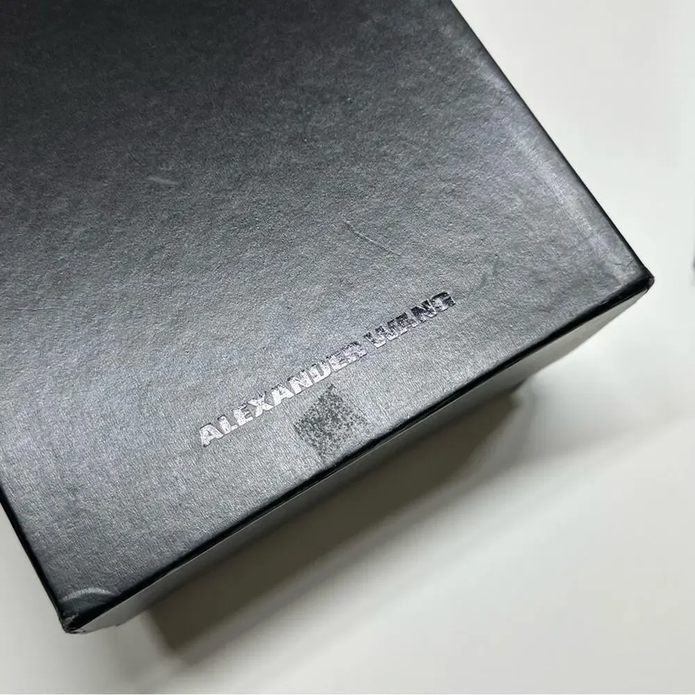 Alexander Wang | Shoe Box & One Dust Bag | Black | 7.3 W x 12.1 H x 4.5 D Inch